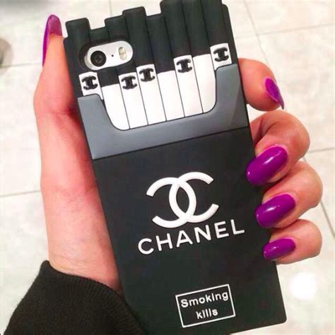 chanel pieces for phone cases|iphone case chanel smoking kills.